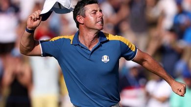 Ryder Cup 2023: Emotional Rory McIlroy says his furious row with Patrick Cantlay’s caddie ‘lit the fire under our bellies’ after he beat Sam Burns to edge Europe closer to victory
