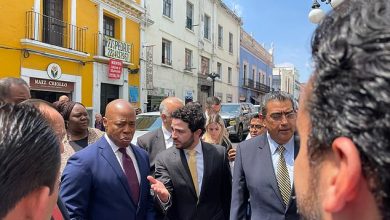 Just like NYC! Mayor Eric Adams says Mexico feels like a ‘little slice of home’ because so many of the population live in the Big Apple – as he continues his South American campaign to dissuade migrants from crossing border