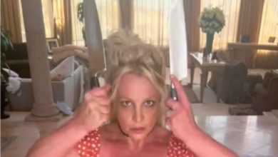 Britney Spears stuns fans by dancing with knives AGAIN – the same day it emerged she aborted Justin Timberlake’s baby