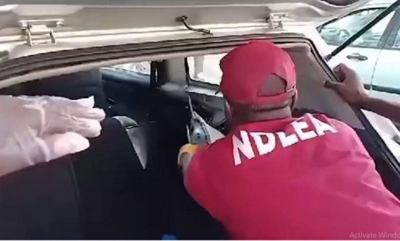 VIDEO:  NDLEA Seizes Illicit Drugs Concealed In Vehicle Parts