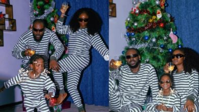 “Merry Christmas from The Kosokos” – Simi and Adekunle Gold Share Beautiful Family Christmas Photos 