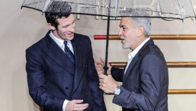 George Clooney gave kissing tips to his co-star Callum Turner